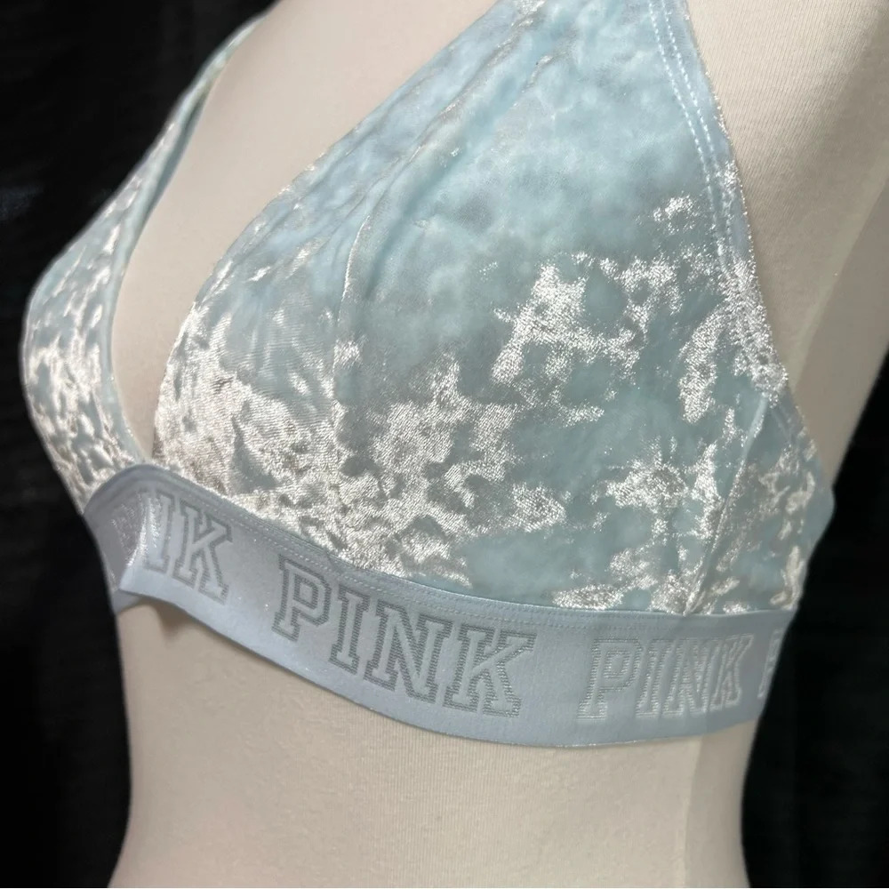 Rare Color New PINK Victoria’s Secret Unlined Velvet Bralette - Picture 11 of 12
